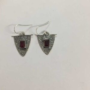 Silver Natural Diomand Earrings