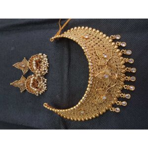 Gold Indian Ladies Attractive Necklace Set