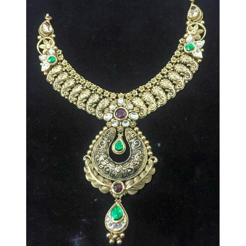 22K/916 Gold Antique Modern Necklace
