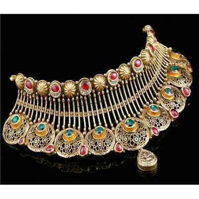 22K/916 Gold Antique Designer Choker