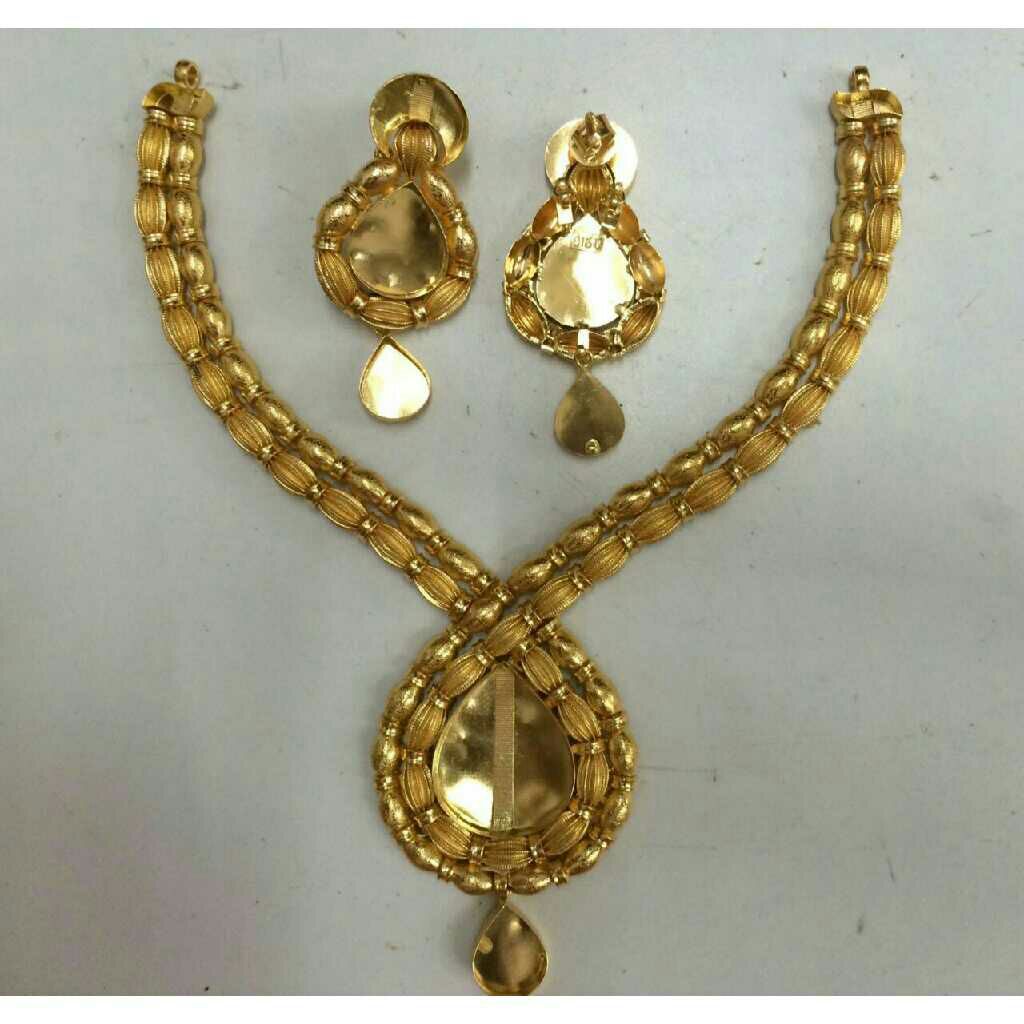 22K/916 Gold Antique Designer Necklace Set