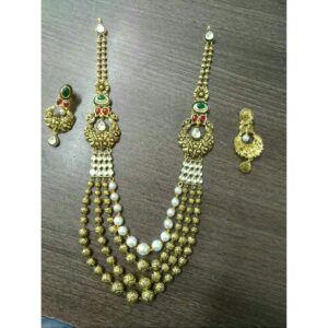 22K / 916 Gold Antique Ladies Necklace Set (Toda)