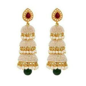 Designer Moti Earrings