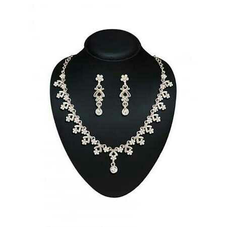 Artificial Diamond Necklace Set
