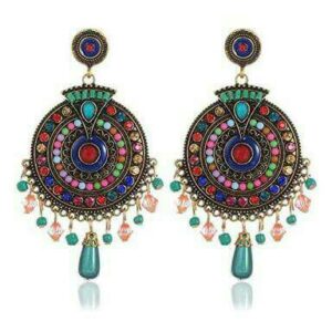925 Silver Multicolor Fancy Earrings