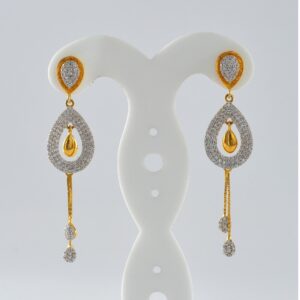 916 Gold  Classic Design Hallmark Earring