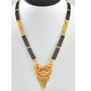 22KT Hallmark Gold Light Weight Design Mangalsutra