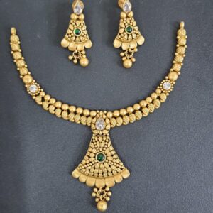 916 gold antique classic necklace set