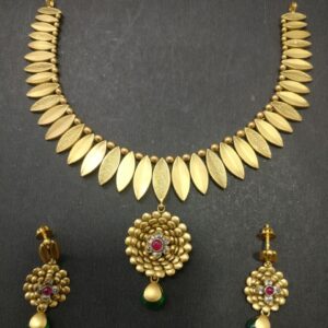 22 k antique classic necklace set