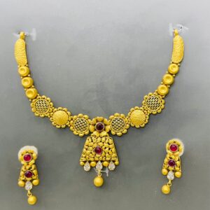 22 K gold antique classic necklace set