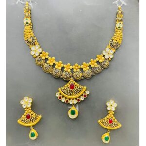 22KT Gold Antique Classic Necklace Set