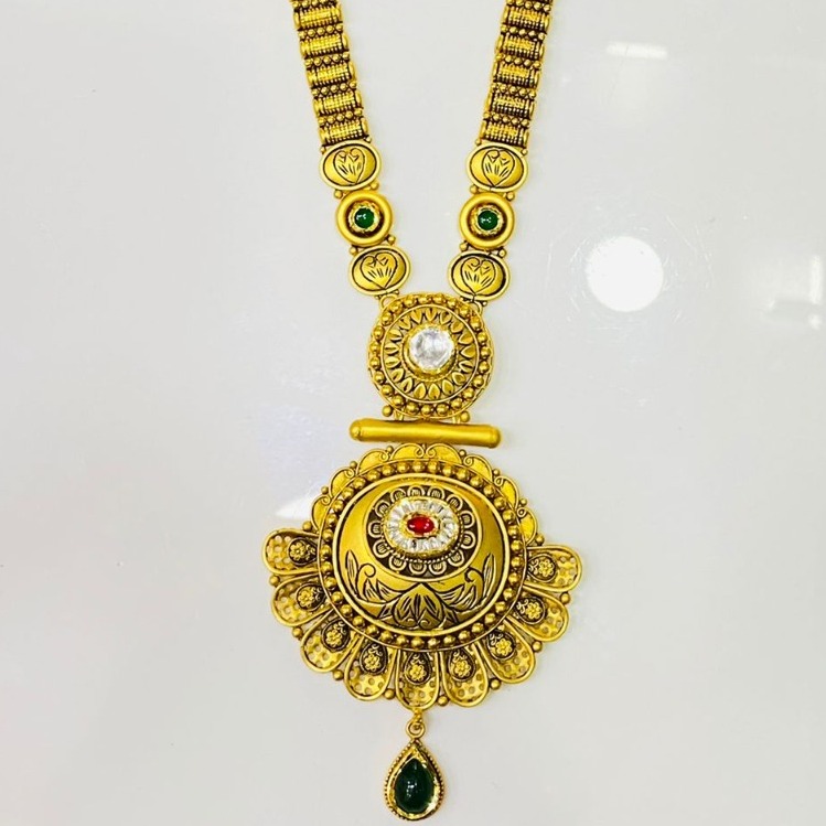 916 Gold Antique Wedding Necklace Set