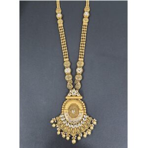 916 Gold Antique Traditional Long Necklace Set