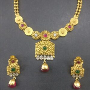 916 Gold Traditional design Necklace Set