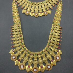 916 Gold Antique Bridal Necklace Set