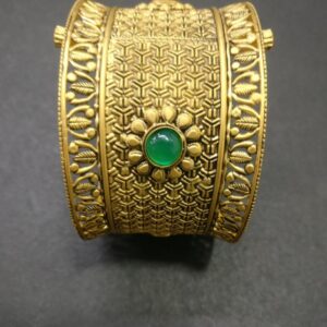 916 Gold Antique Bridal Bangles kG-B082