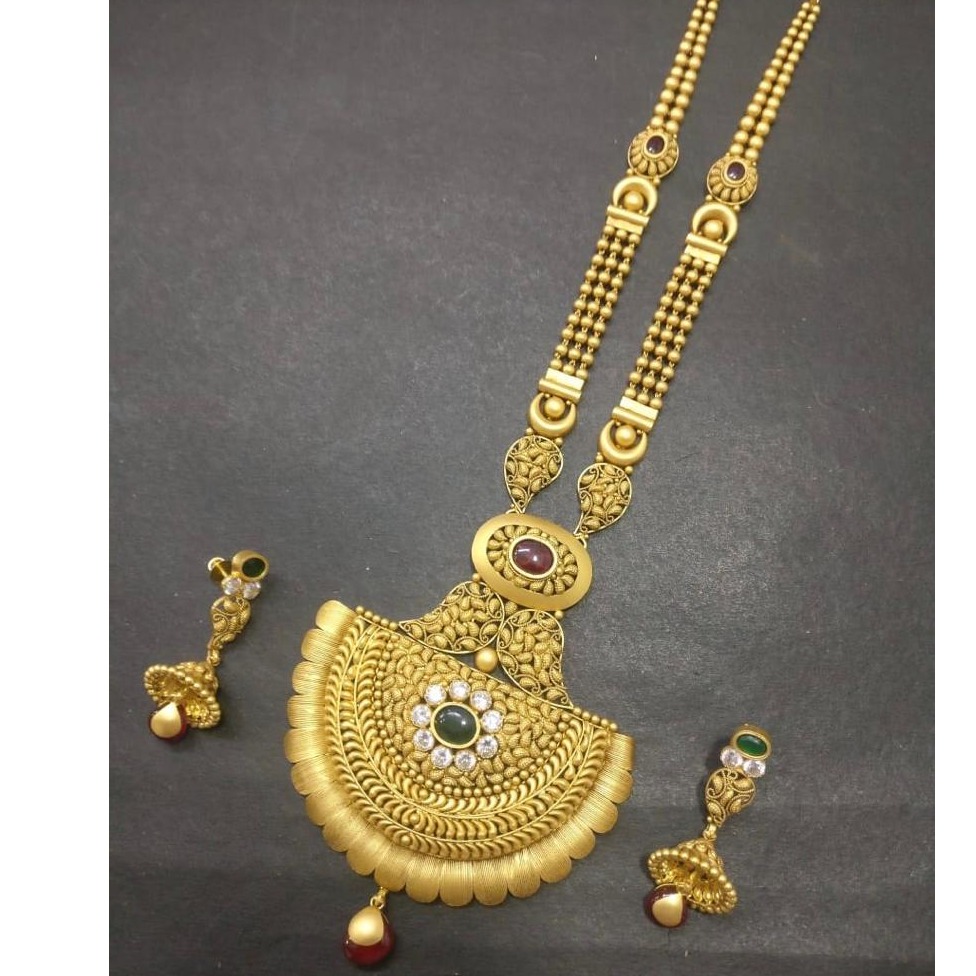 Antique 916 Gold Long Ladies Necklace KG-N007