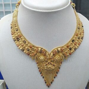 916 gold fancy necklace set ns-011