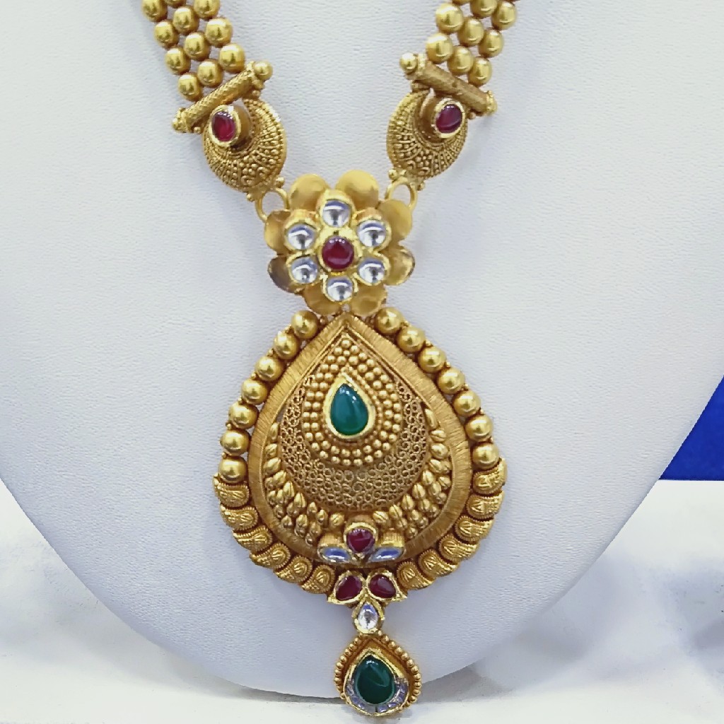 916 Gold Fancy mangalsutra RJ-A001 - Image 2