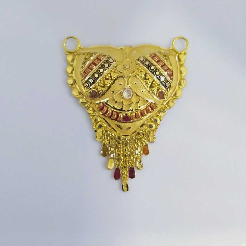 916 Gold Fancy Mangalsutra Pendants RJ-MP025