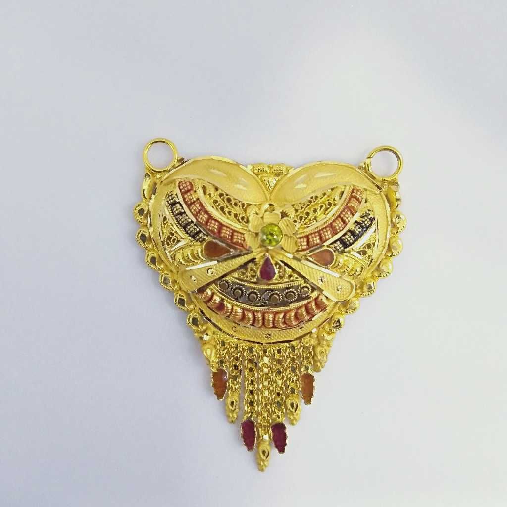 916 Gold Fancy Mangalsutra Pendants RJ-MP024