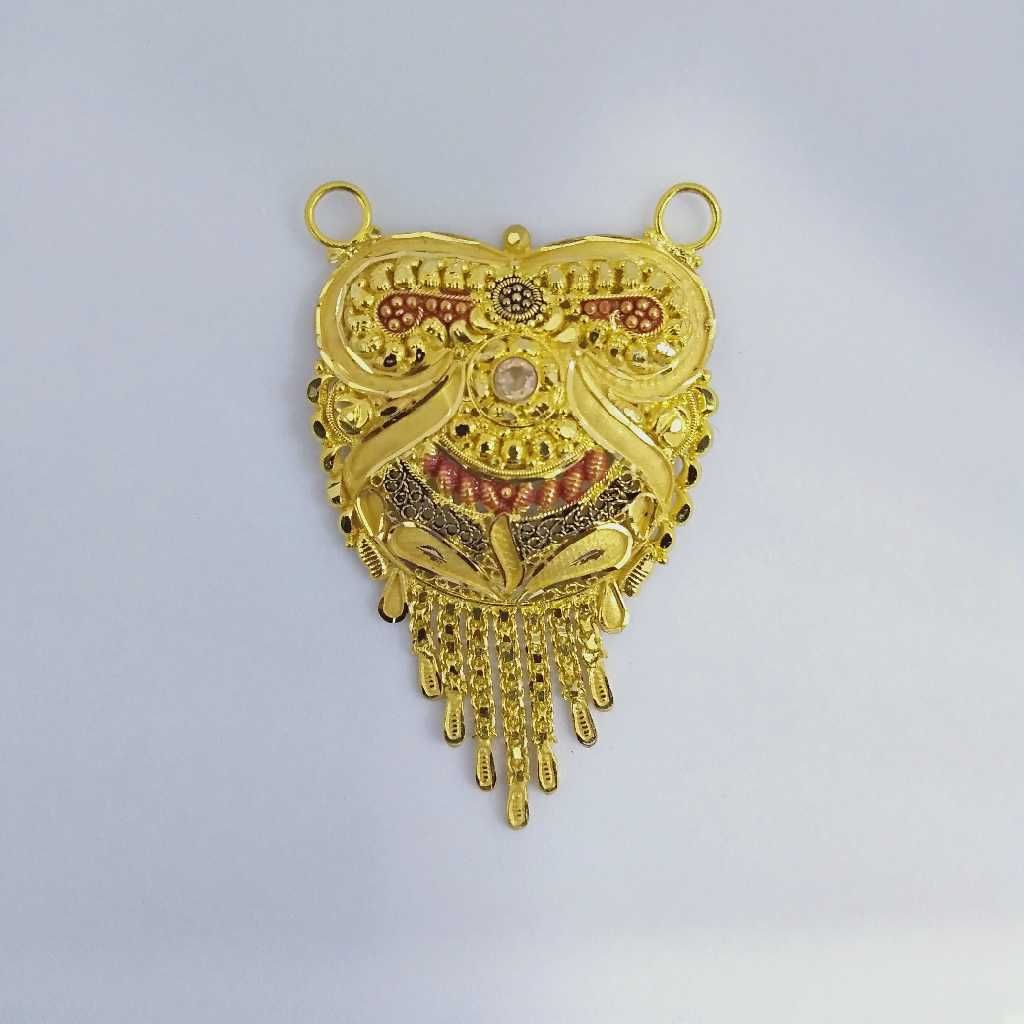 916 Gold Fancy Mangalsutra Pendants RJ-MP023