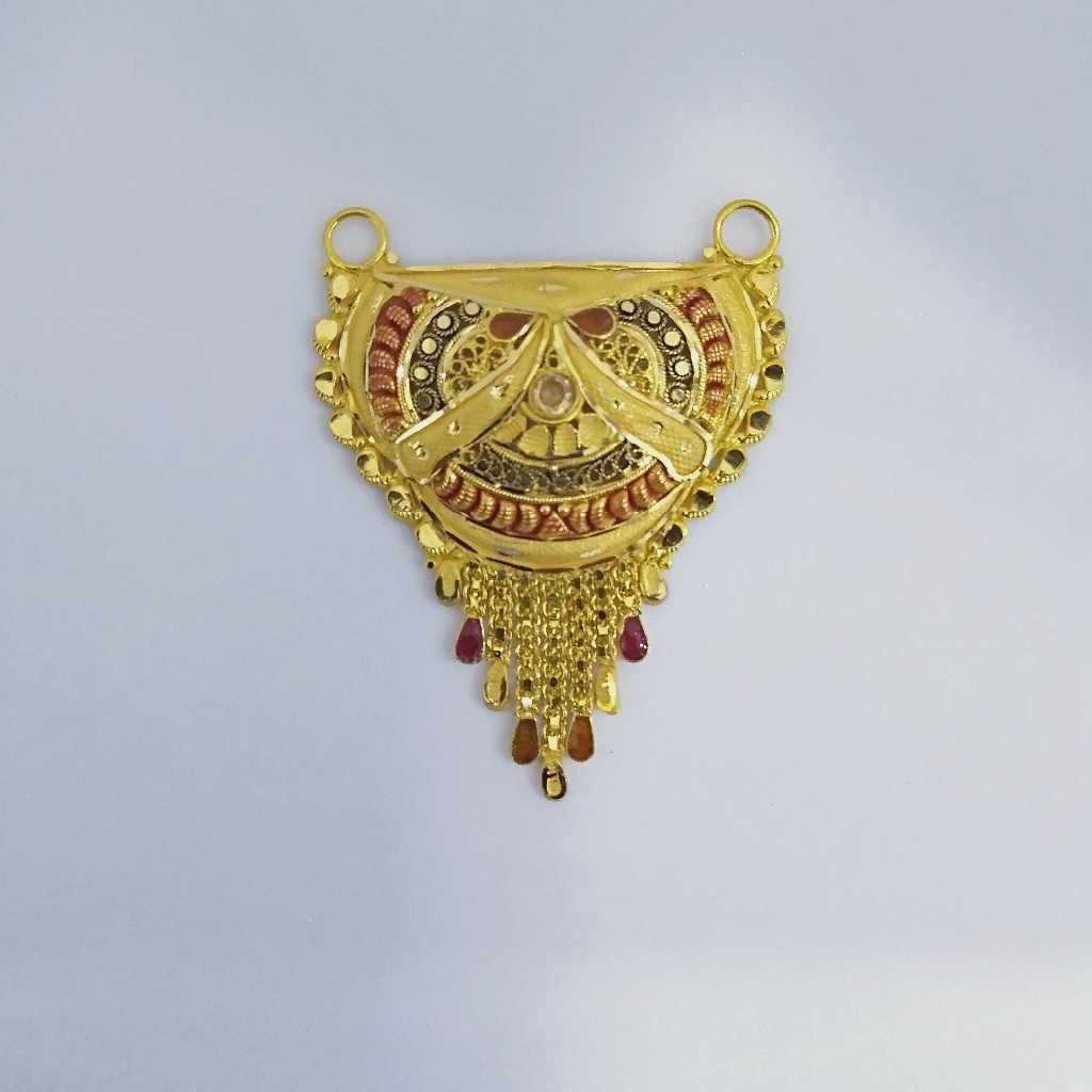 916 Gold Fancy Mangalsutra Pendants RJ-MP022