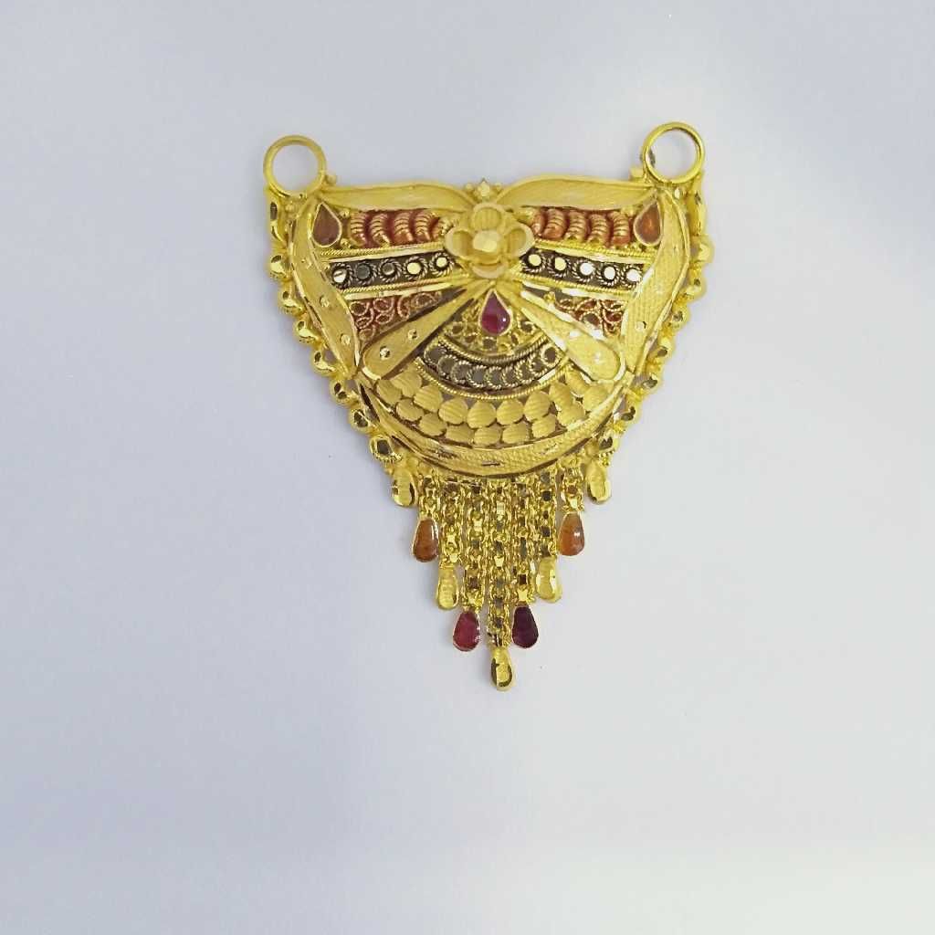 916 Gold Fancy Mangalsutra Pendants RJ-MP021