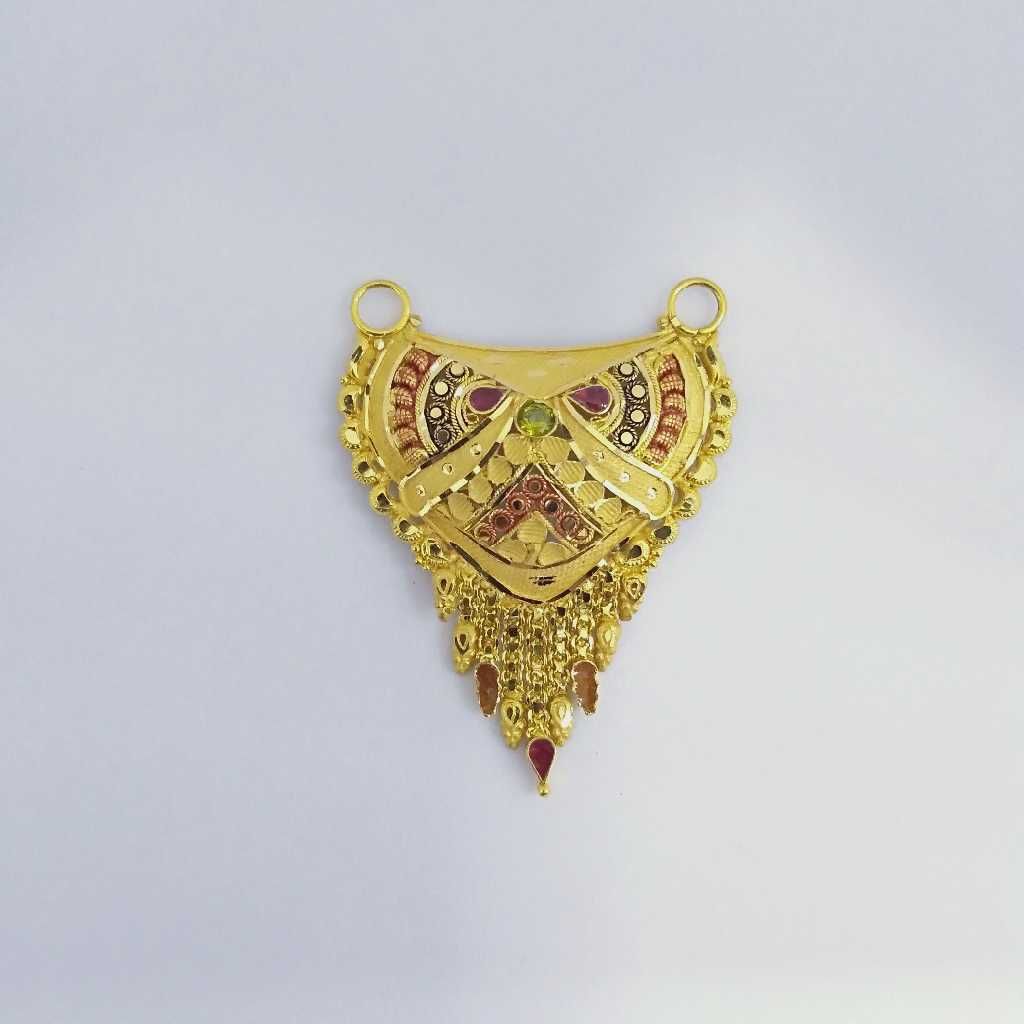 916 Gold Fancy Mangalsutra Pendants RJ-MP014