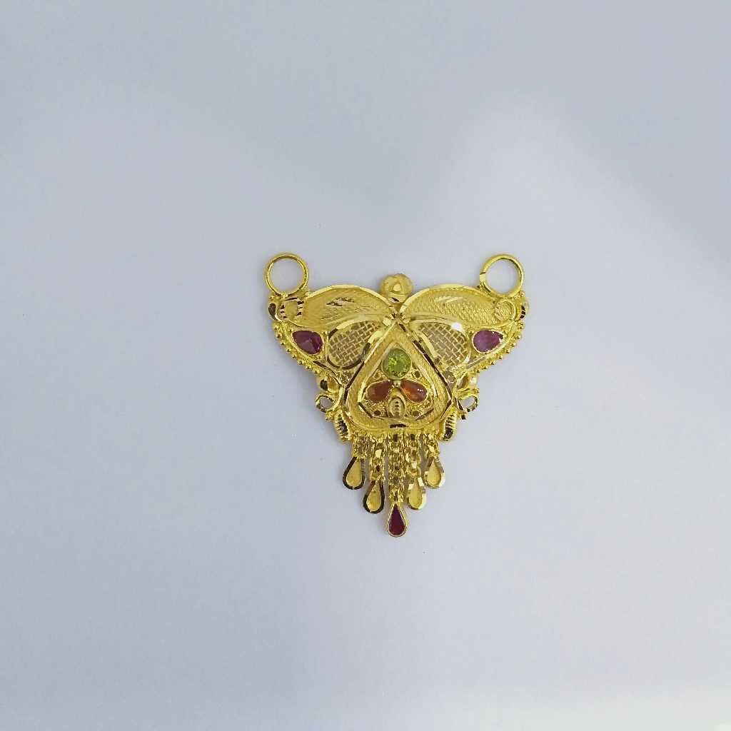 916 Gold Fancy Mangalsutra Pendants RJ-MP012