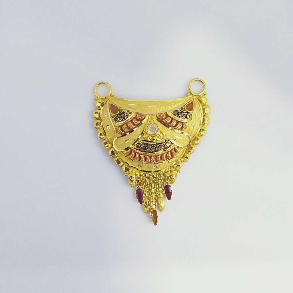 916 Gold Fancy Mangalsutra Pendants RJ-MP008