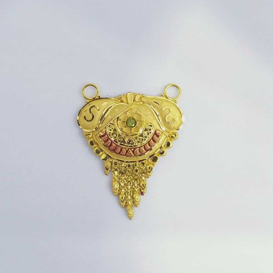 916 Gold Fancy Mangalsutra Pendants RJ-MP006