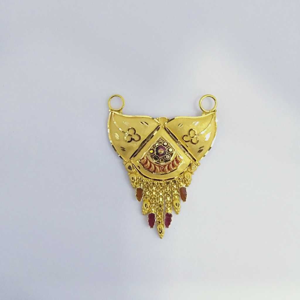 916 Gold Fancy Mangalsutra Pendants RJ-MP003