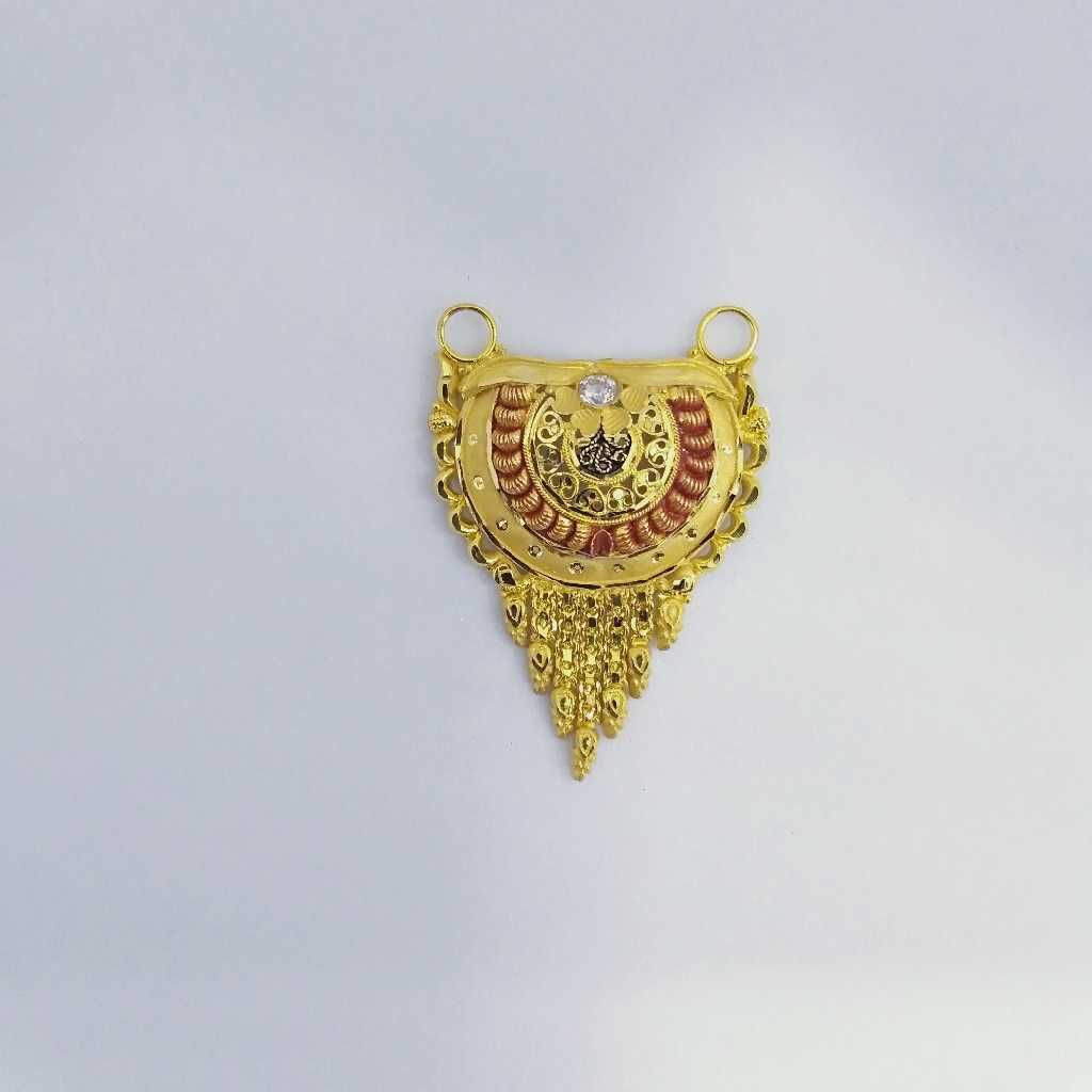 916 Gold Fancy Mangalsutra Pendants RJ-MP002