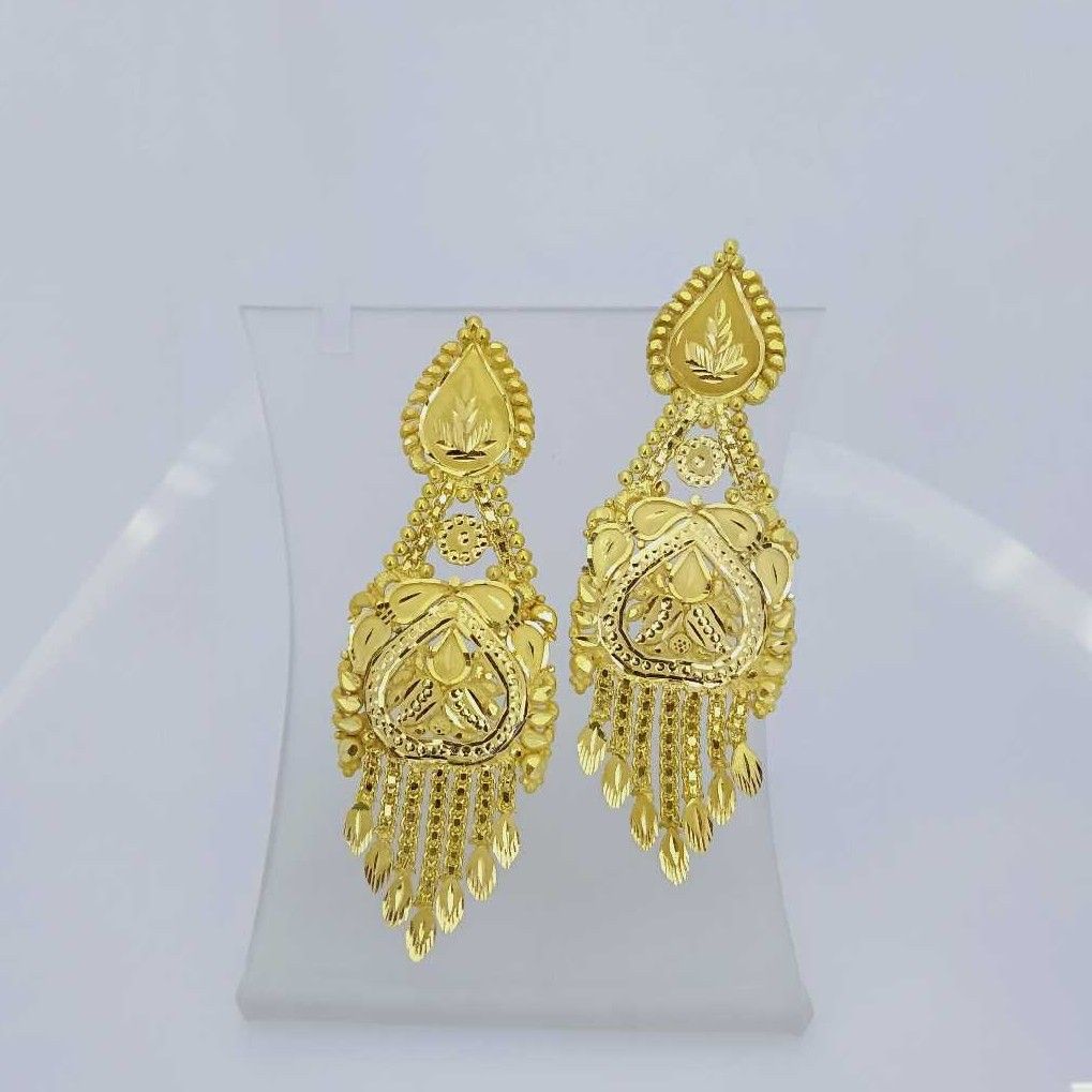 760 Gold Fancy Earrings RJ-B009
