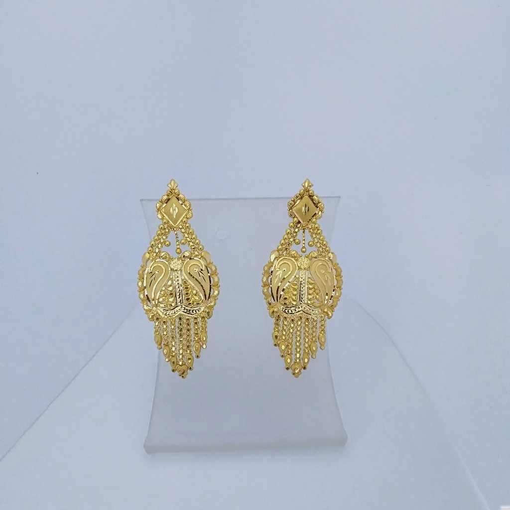 760 Gold Fancy Earrings RJ-B002