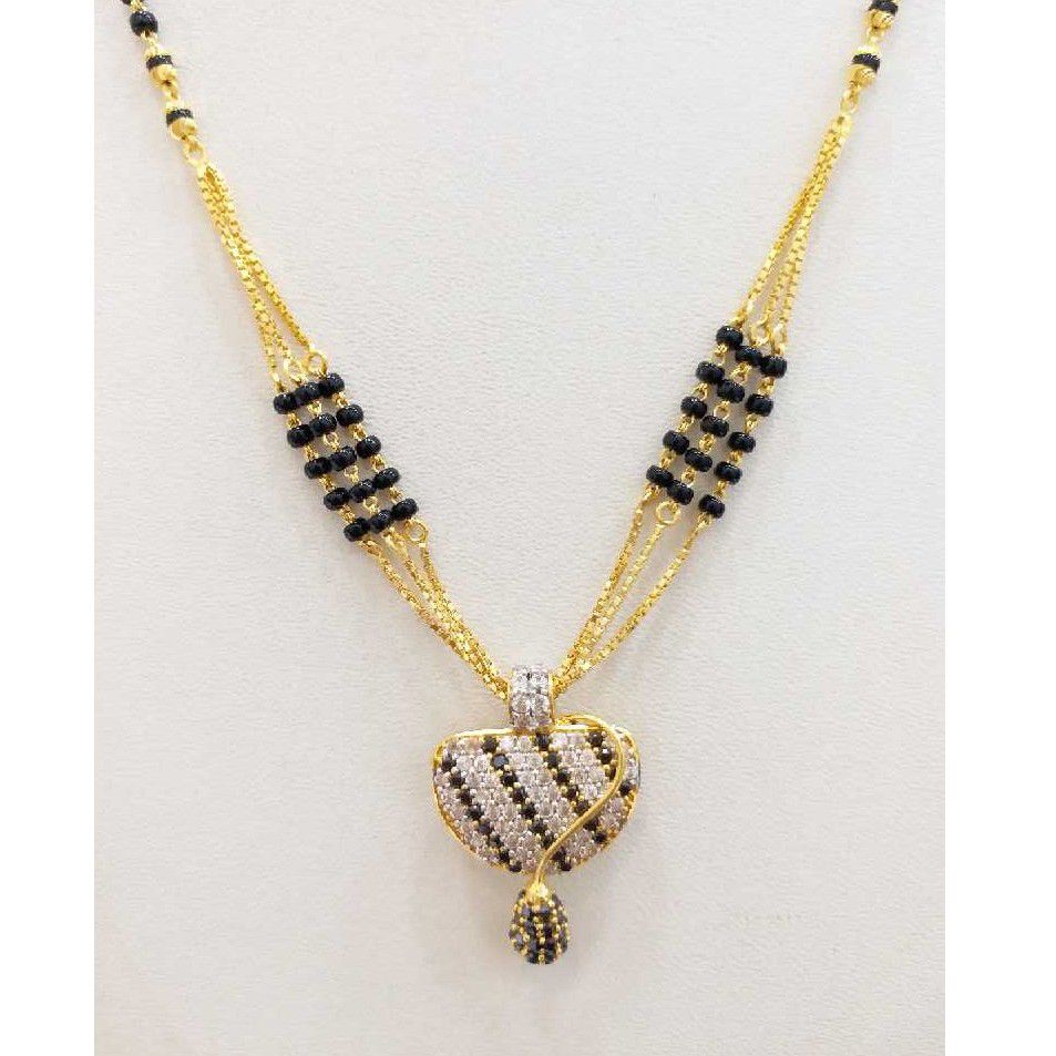 916 gold chain mangalsutra RJ-M029