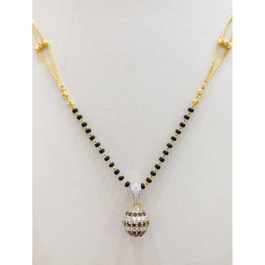 916 gold chain mangalsutra RJ-M027 - Image 2