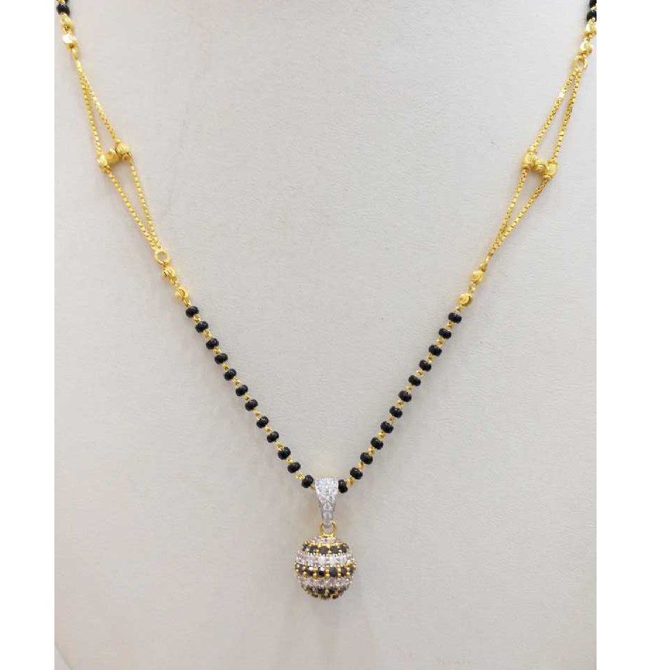916 gold chain mangalsutra RJ-M027