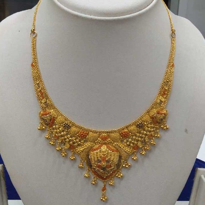 916 Gold Necklace set RJ-N0010 - Image 2