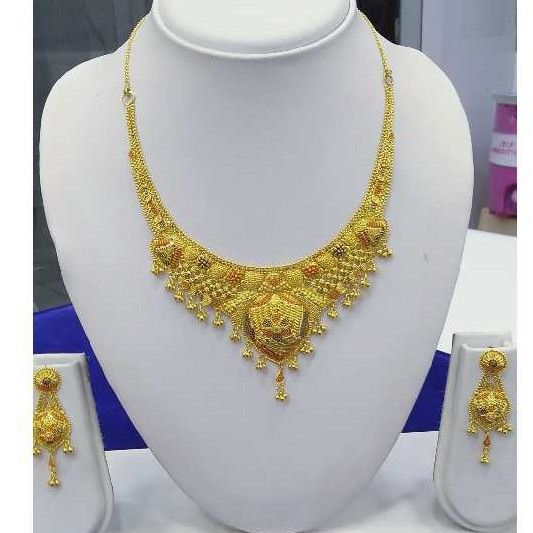 916 Gold Necklace set RJ-N0010
