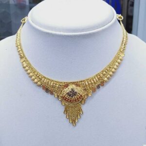 916 Gold Fancy Necklace Set RJ-N009