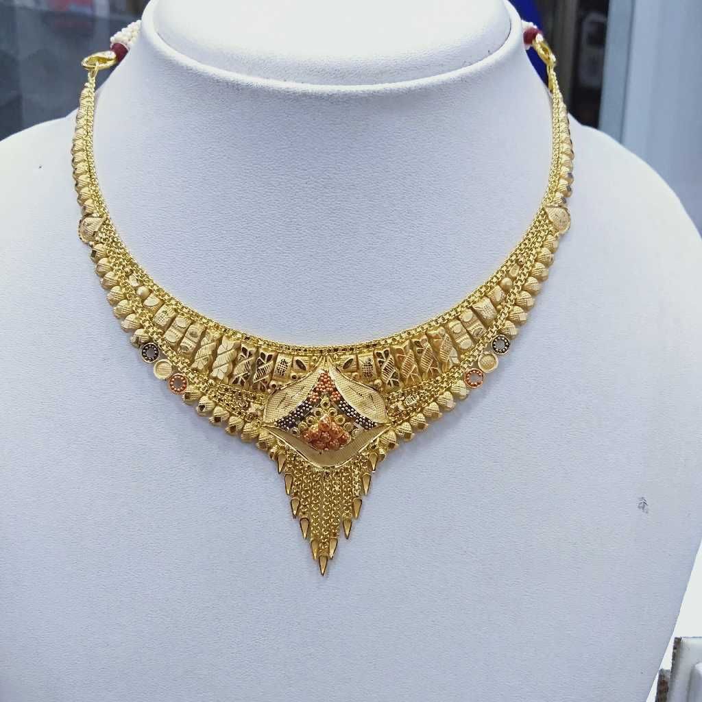 916 Gold Necklace Set RJ-N008 - Image 2