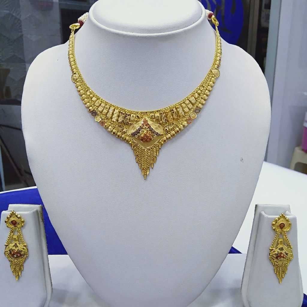 916 Gold Necklace Set RJ-N008