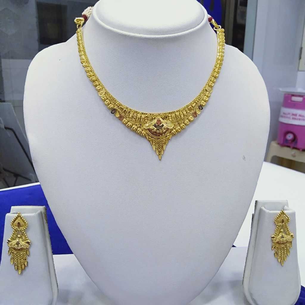 916 Gold Necklace Set RJ-N007