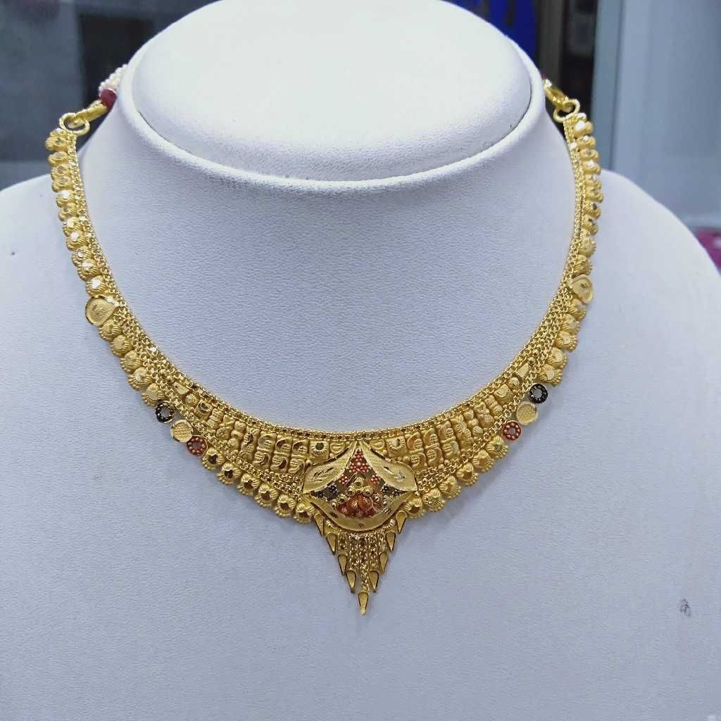 916 Gold Necklace Set RJ-N005 - Image 2