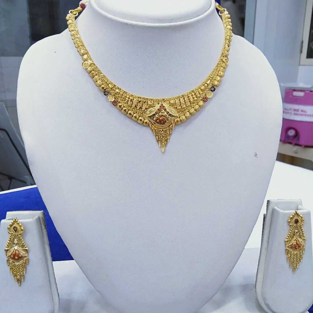 916 Gold Necklace Set RJ-N005