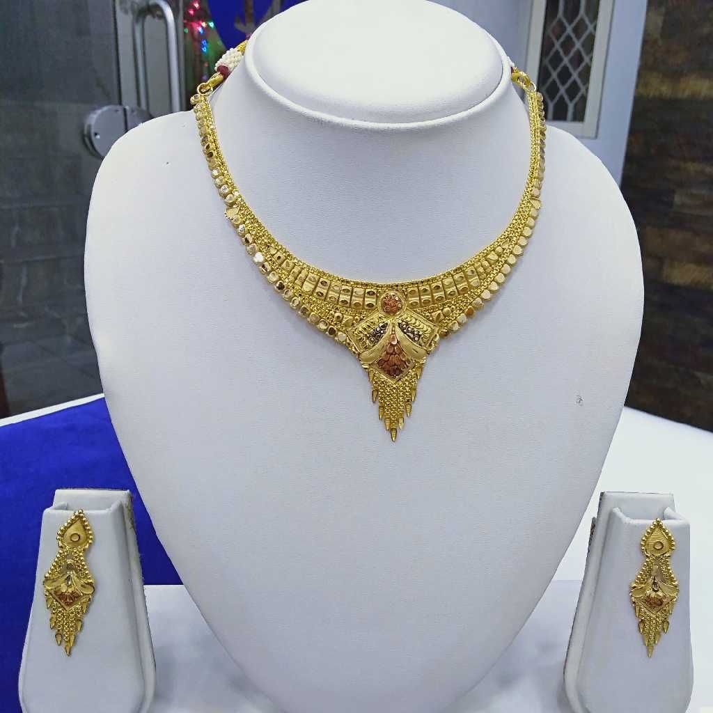 916 Gold Necklace Set RJ-N003
