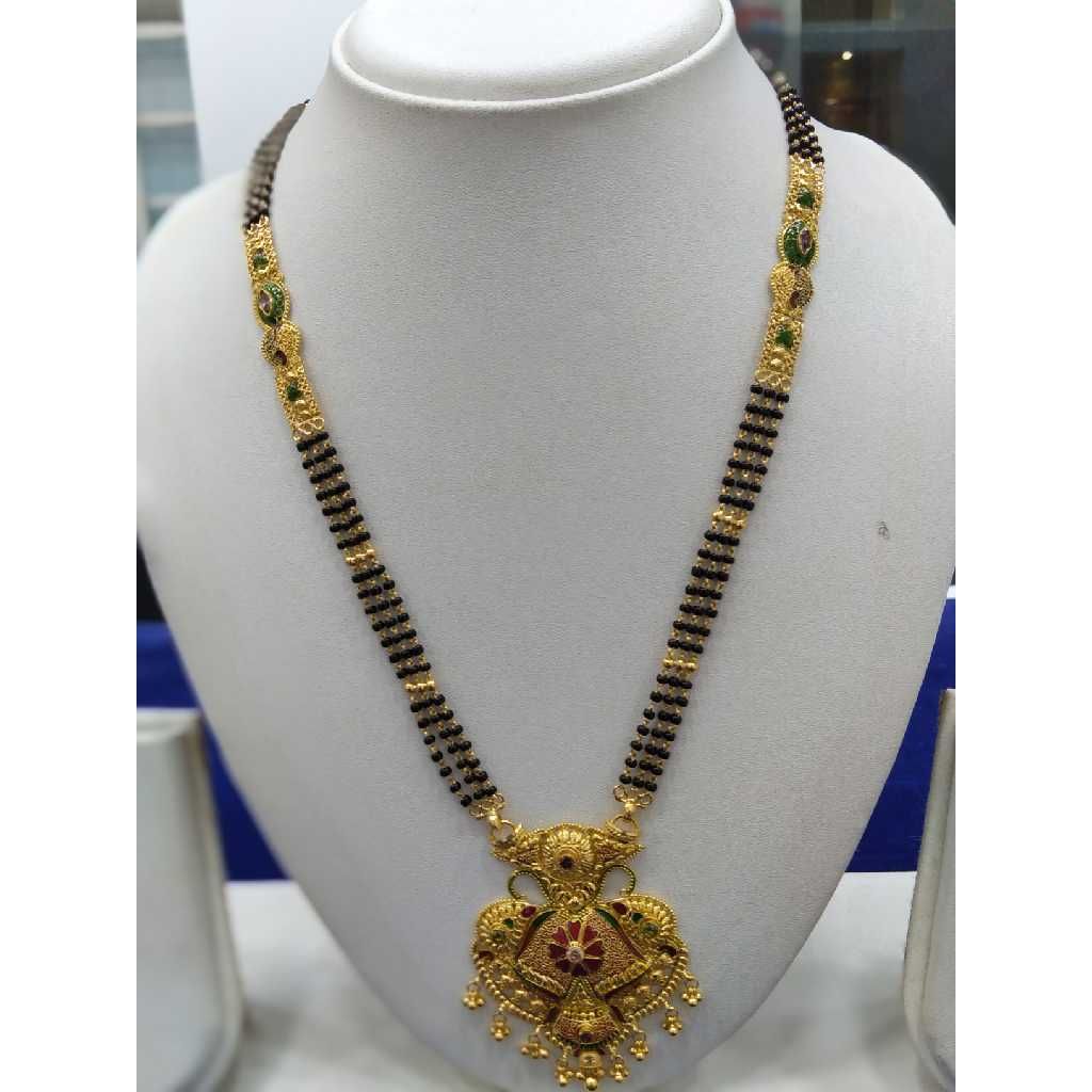 760 Gold Mangalsutra And Pendant RJ-M022