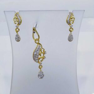 840 gold fancy light weight pendant set rj-ps005